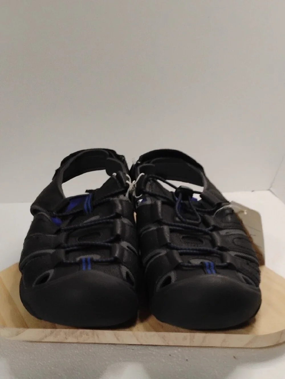 Cherokee Black and Blue Closed-Toe Kids Sandals
